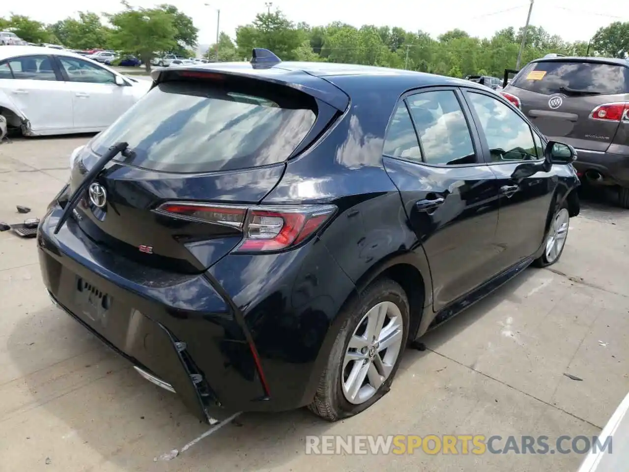 4 Photograph of a damaged car JTNK4RBE9K3046238 TOYOTA COROLLA 2019