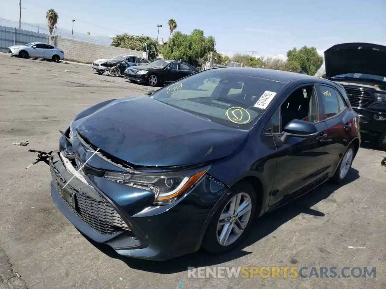 2 Photograph of a damaged car JTNK4RBE9K3047194 TOYOTA COROLLA 2019