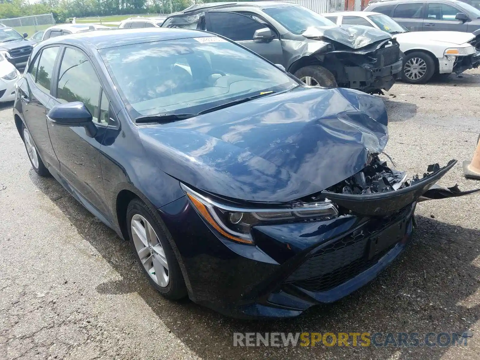 1 Photograph of a damaged car JTNK4RBE9K3047826 TOYOTA COROLLA 2019