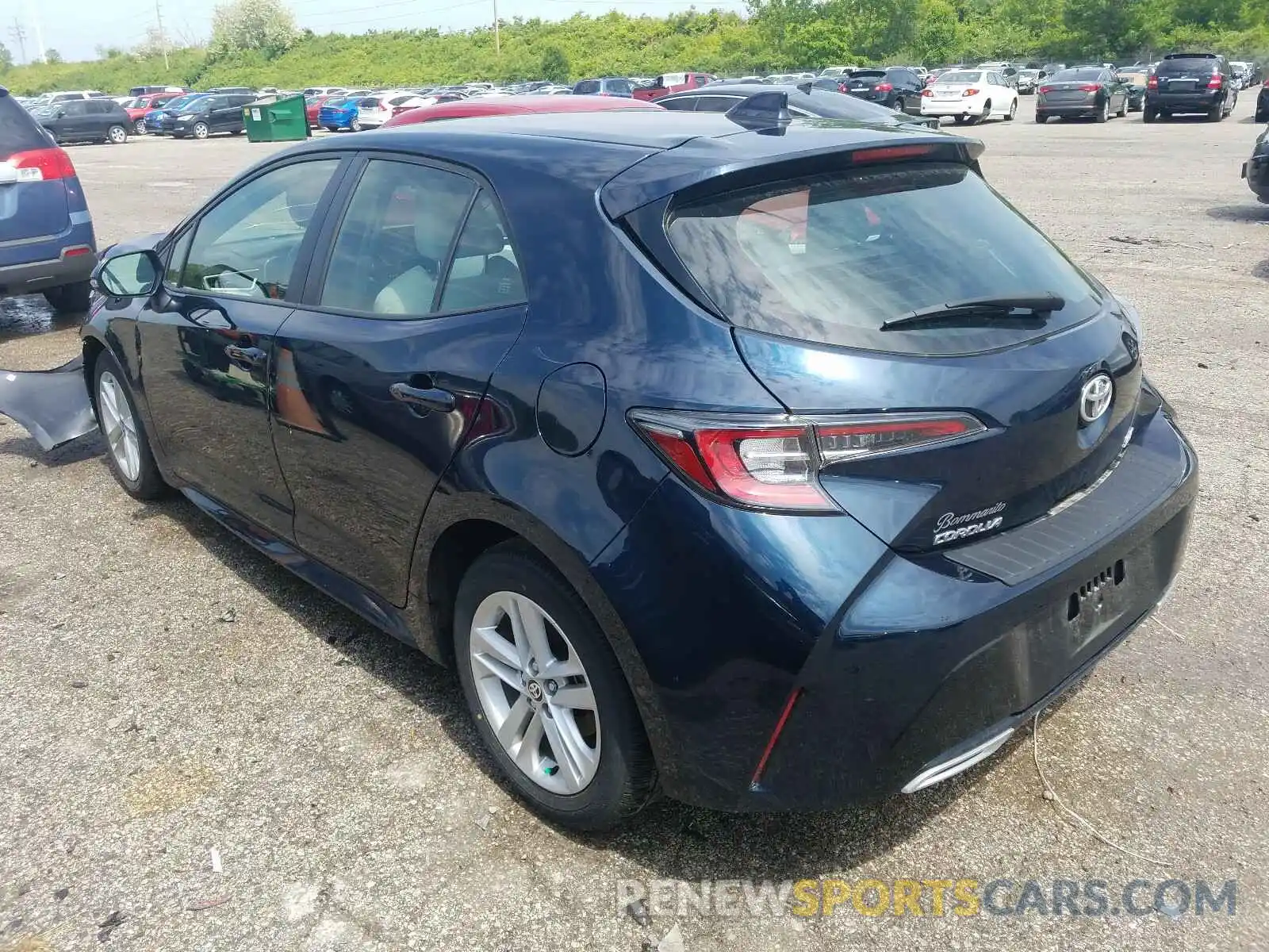 3 Photograph of a damaged car JTNK4RBE9K3047826 TOYOTA COROLLA 2019