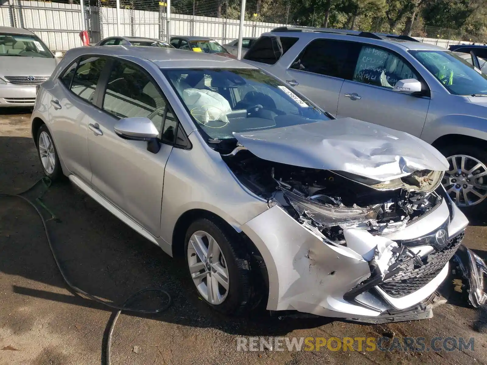 1 Photograph of a damaged car JTNK4RBE9K3048300 TOYOTA COROLLA 2019