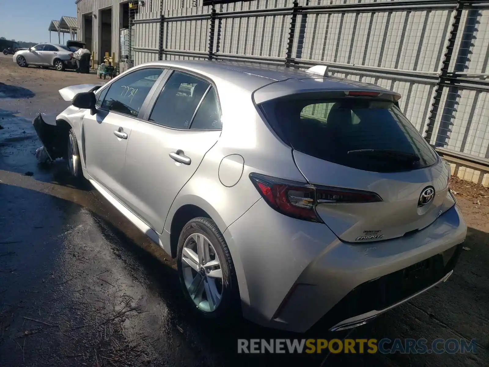 3 Photograph of a damaged car JTNK4RBE9K3048300 TOYOTA COROLLA 2019