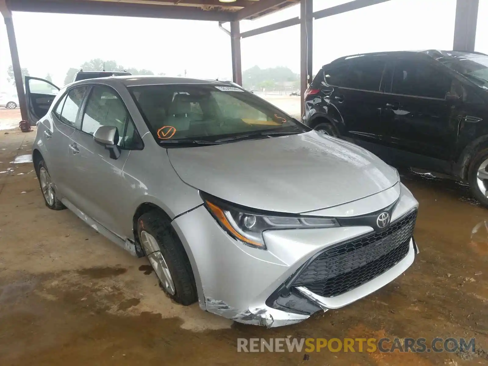 1 Photograph of a damaged car JTNK4RBE9K3048975 TOYOTA COROLLA 2019