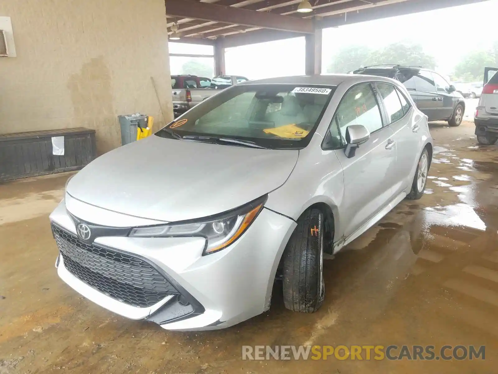 2 Photograph of a damaged car JTNK4RBE9K3048975 TOYOTA COROLLA 2019