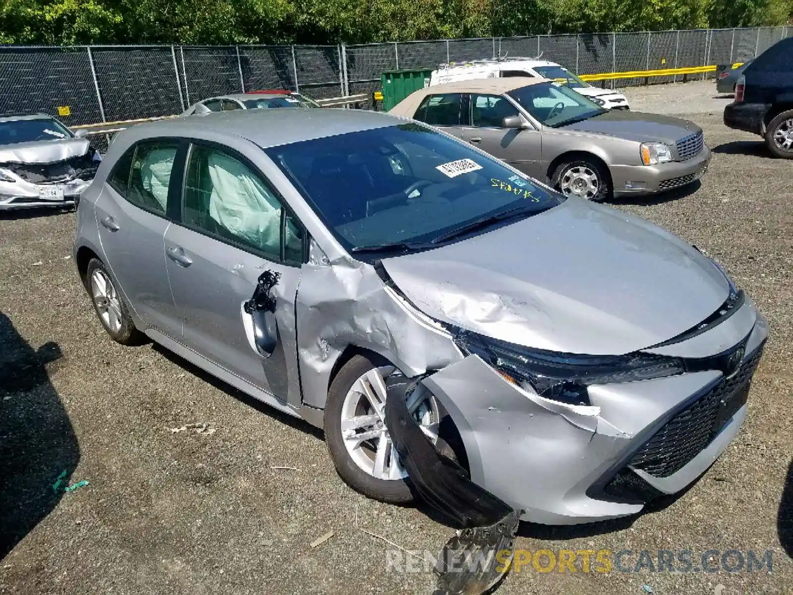 1 Photograph of a damaged car JTNK4RBE9K3050564 TOYOTA COROLLA 2019