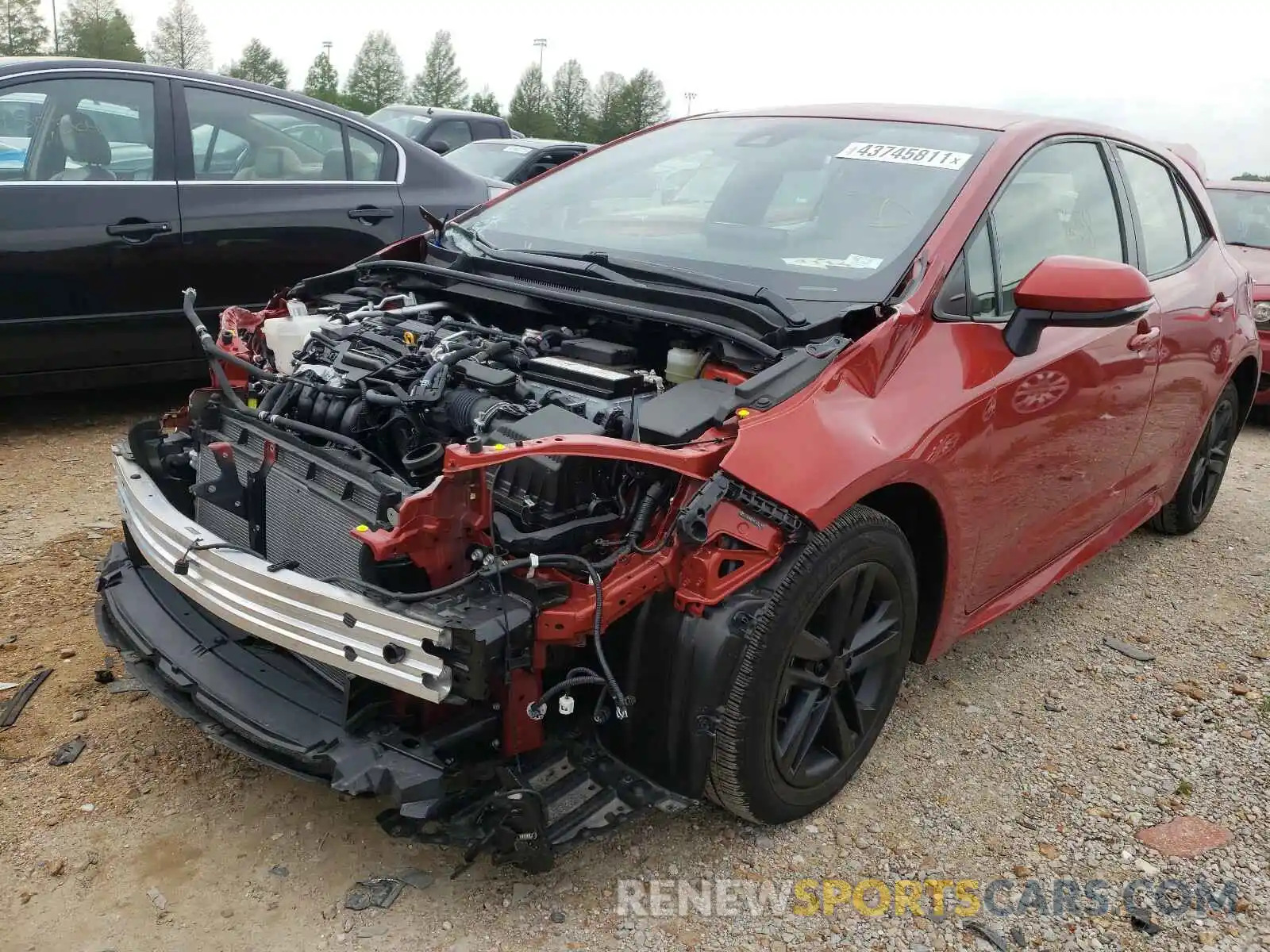 2 Photograph of a damaged car JTNK4RBE9K3050709 TOYOTA COROLLA 2019