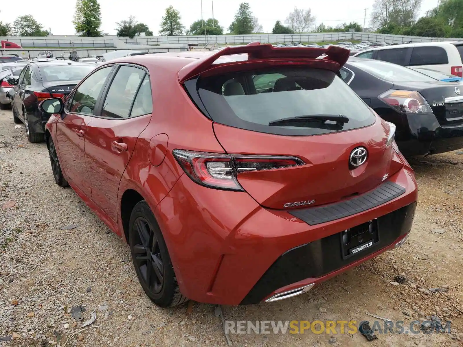 3 Photograph of a damaged car JTNK4RBE9K3050709 TOYOTA COROLLA 2019