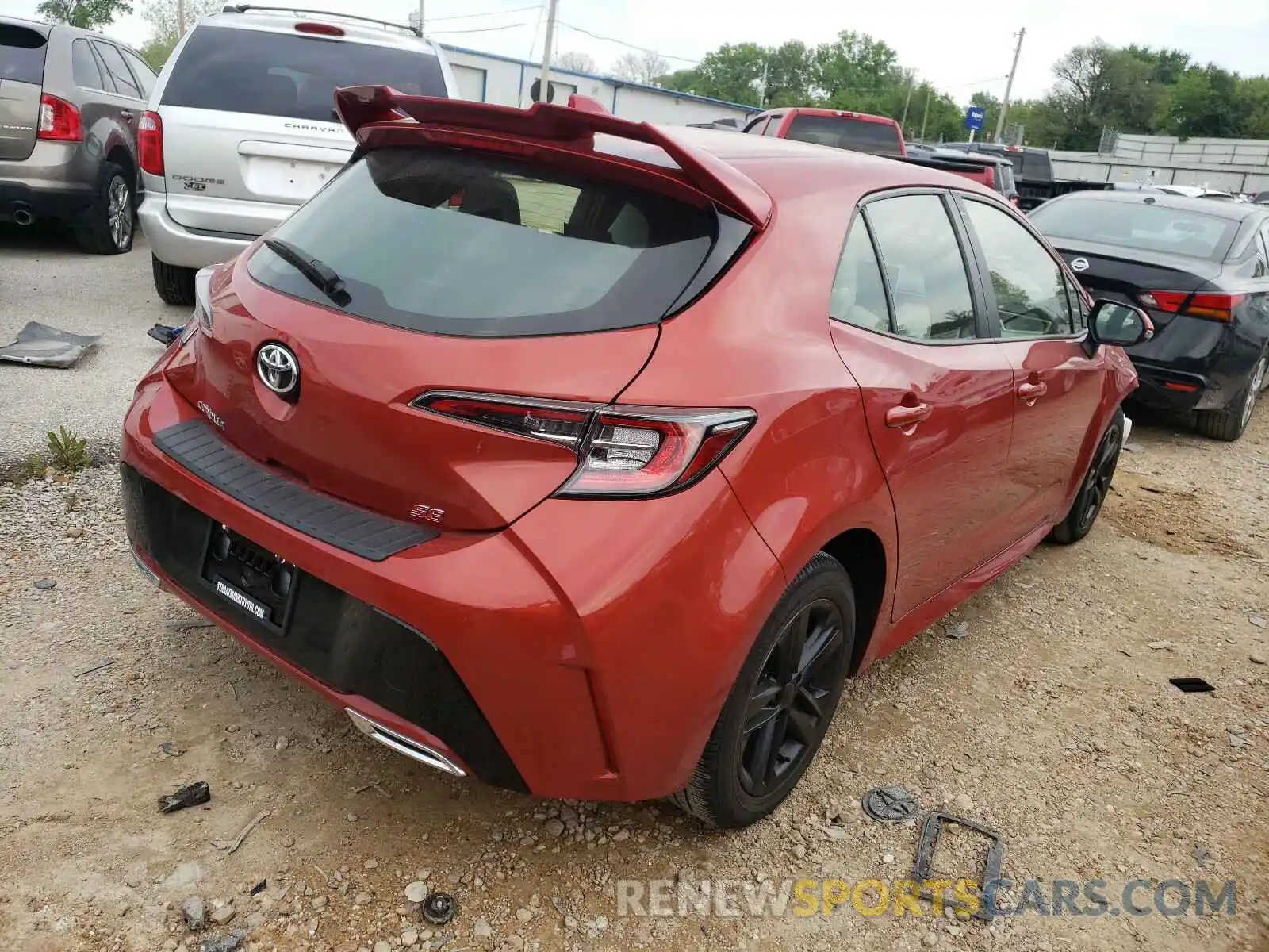 4 Photograph of a damaged car JTNK4RBE9K3050709 TOYOTA COROLLA 2019