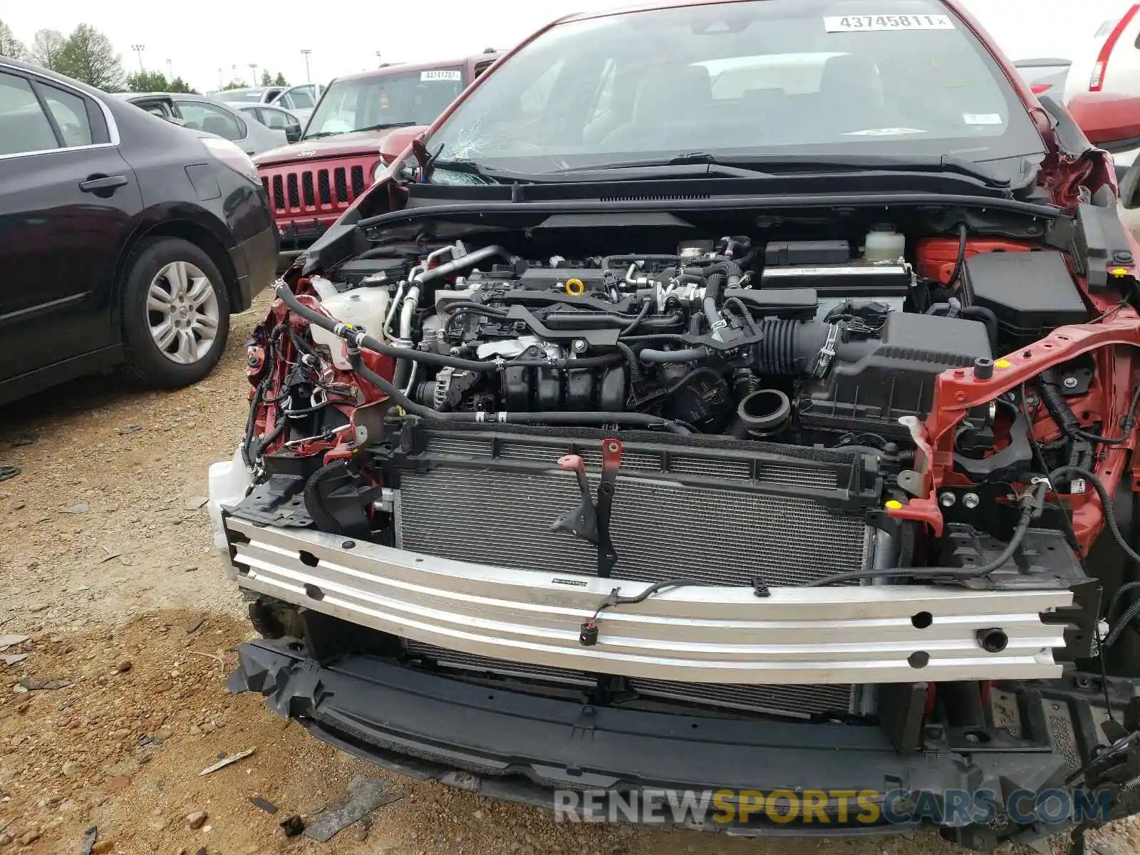 9 Photograph of a damaged car JTNK4RBE9K3050709 TOYOTA COROLLA 2019