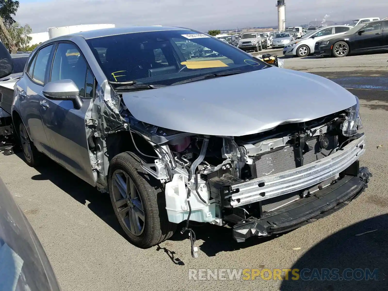 1 Photograph of a damaged car JTNK4RBE9K3051696 TOYOTA COROLLA 2019