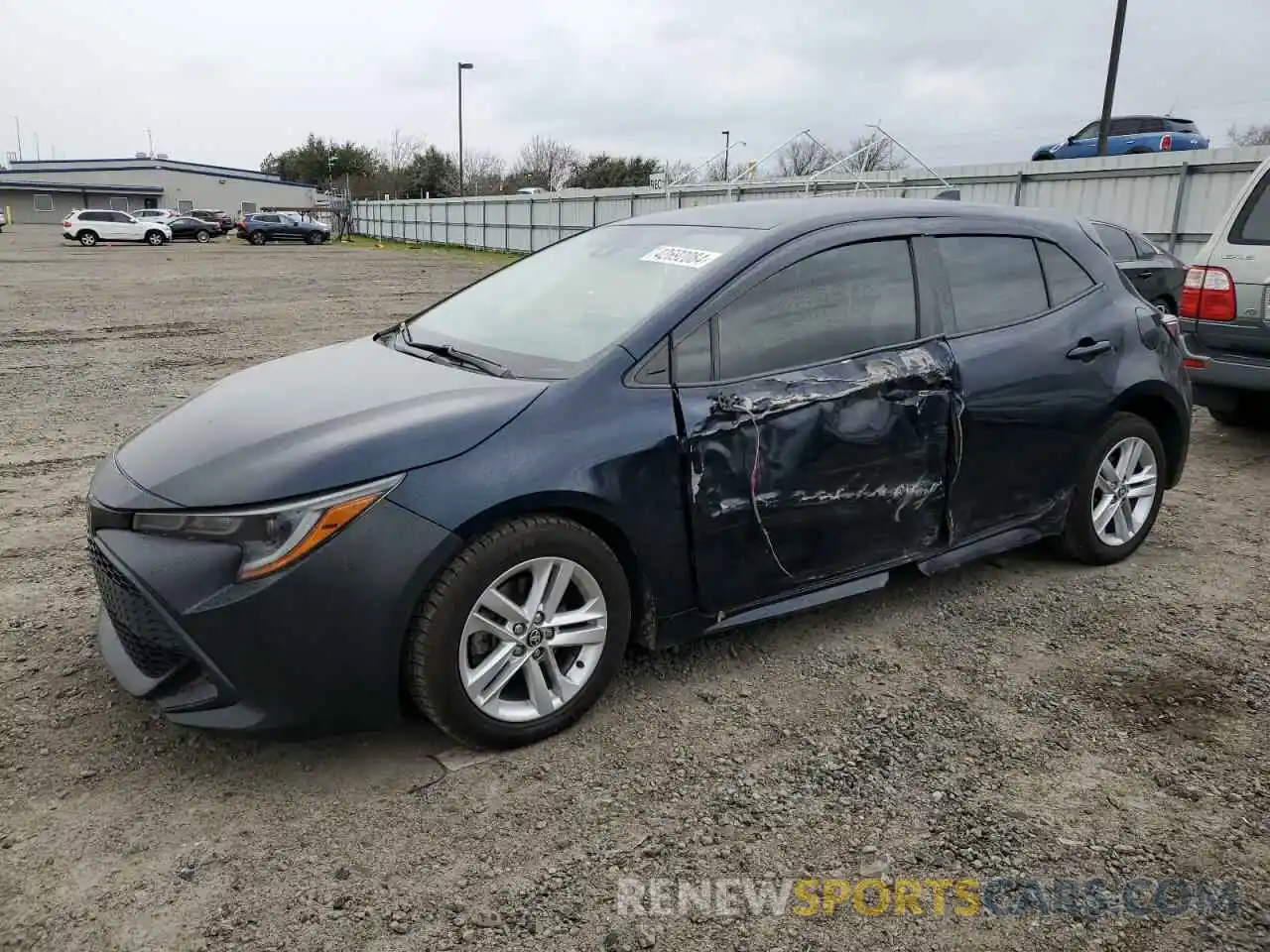 1 Photograph of a damaged car JTNK4RBE9K3052038 TOYOTA COROLLA 2019