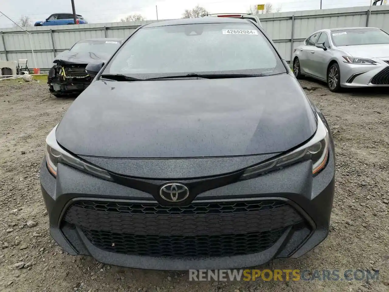 5 Photograph of a damaged car JTNK4RBE9K3052038 TOYOTA COROLLA 2019