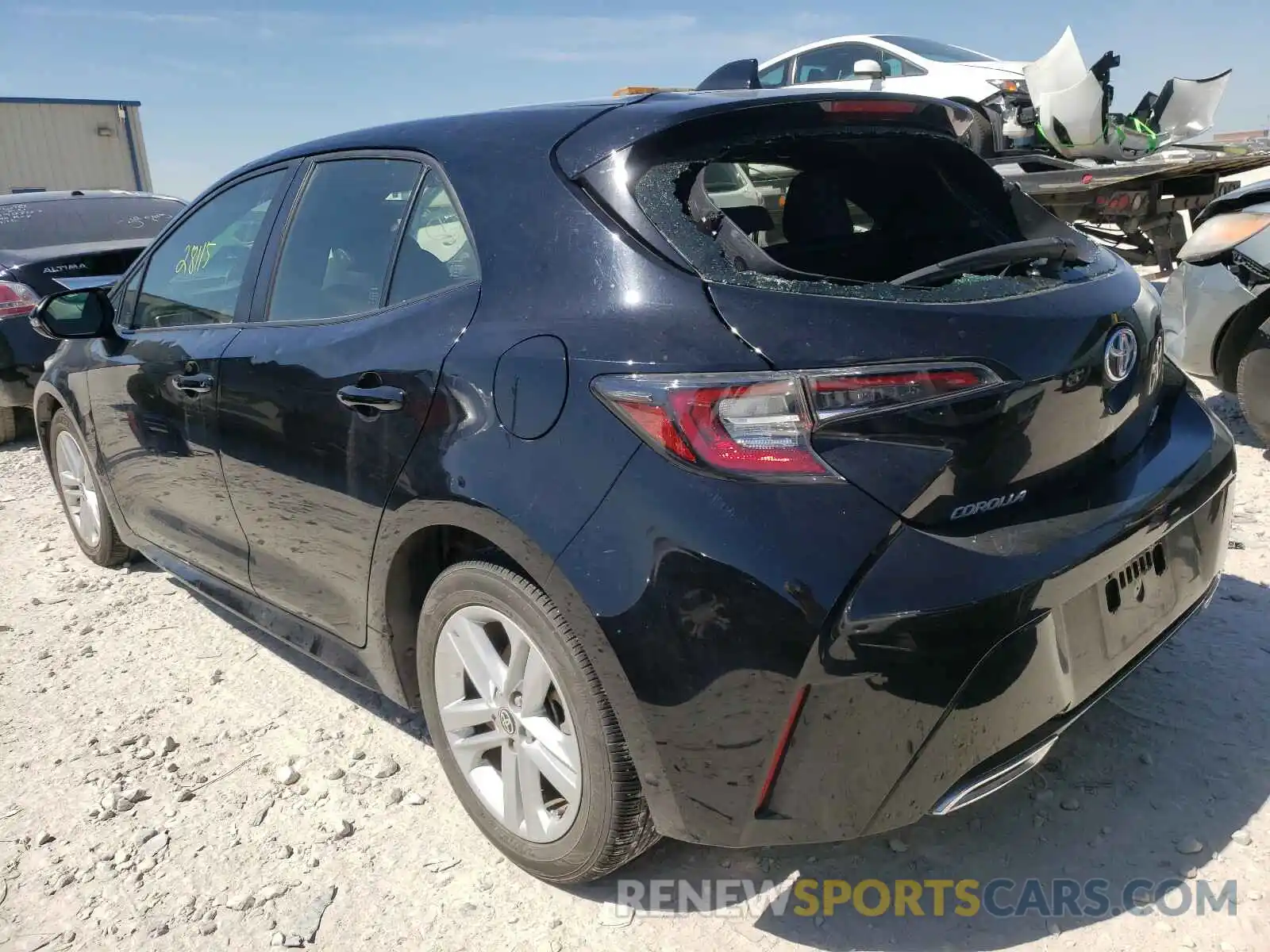 3 Photograph of a damaged car JTNK4RBE9K3052427 TOYOTA COROLLA 2019