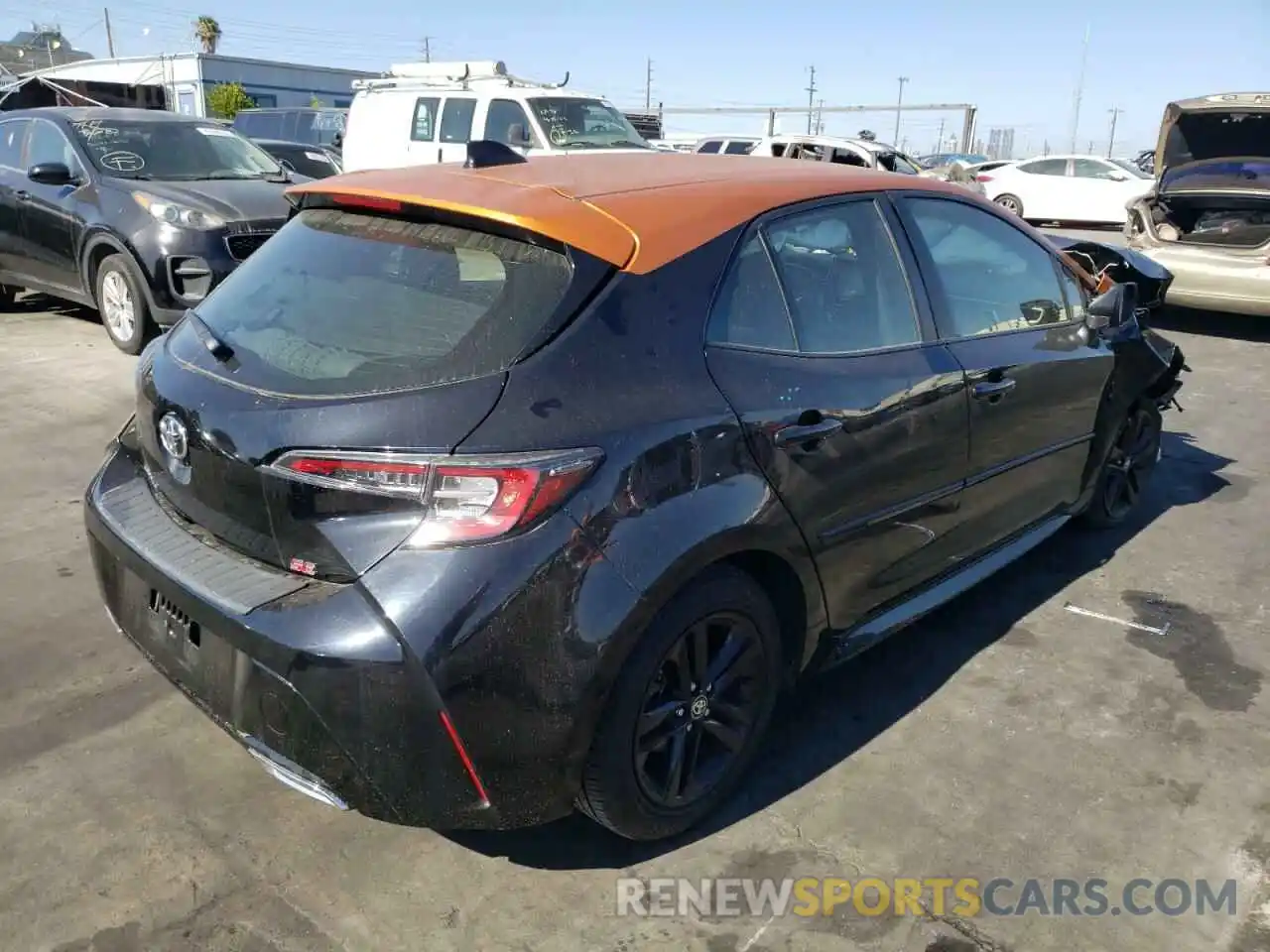 4 Photograph of a damaged car JTNK4RBE9K3053612 TOYOTA COROLLA 2019