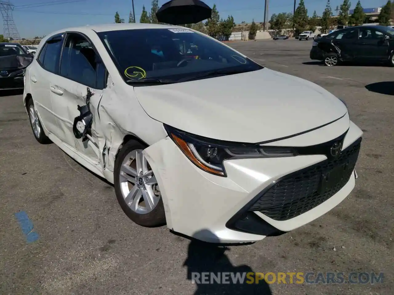 1 Photograph of a damaged car JTNK4RBE9K3053853 TOYOTA COROLLA 2019