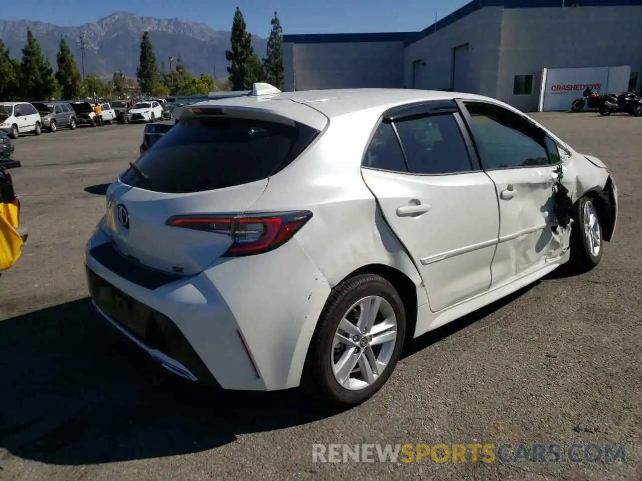 4 Photograph of a damaged car JTNK4RBE9K3053853 TOYOTA COROLLA 2019