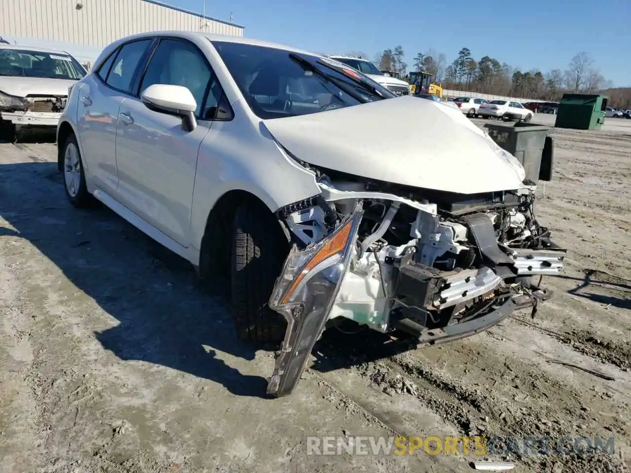 1 Photograph of a damaged car JTNK4RBE9K3054047 TOYOTA COROLLA 2019