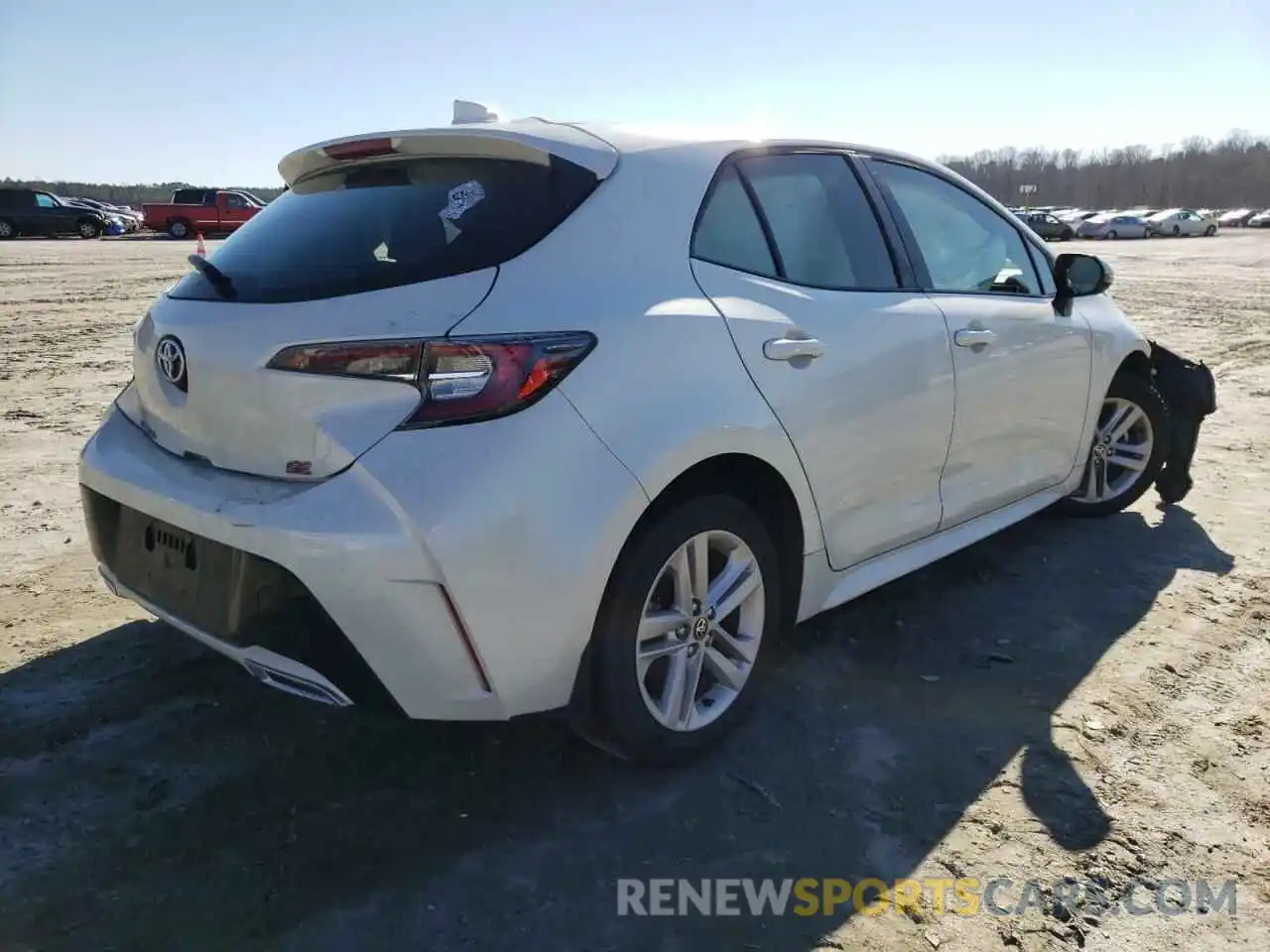 4 Photograph of a damaged car JTNK4RBE9K3054047 TOYOTA COROLLA 2019