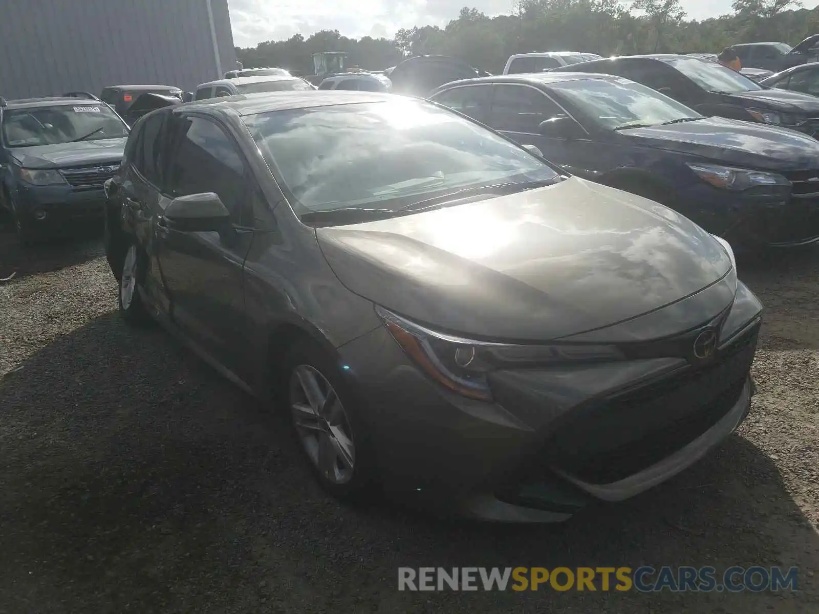 1 Photograph of a damaged car JTNK4RBE9K3060379 TOYOTA COROLLA 2019