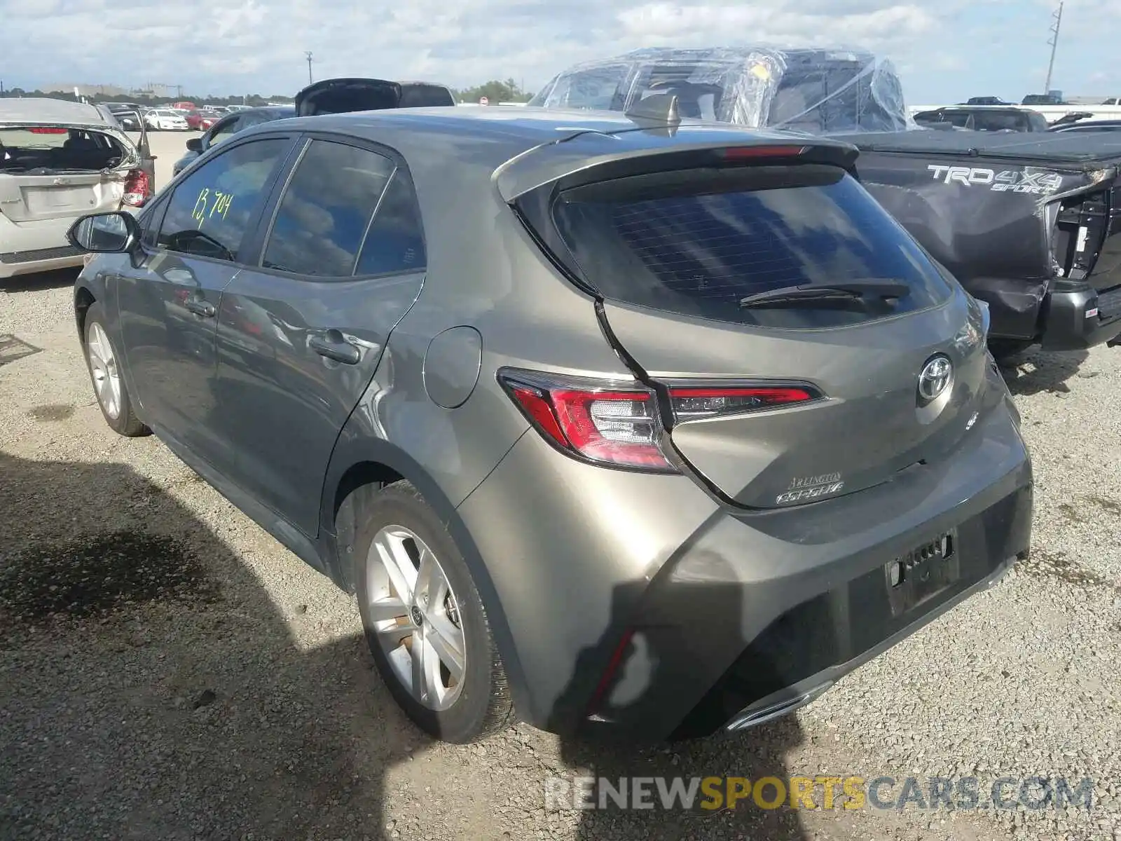 3 Photograph of a damaged car JTNK4RBE9K3060379 TOYOTA COROLLA 2019