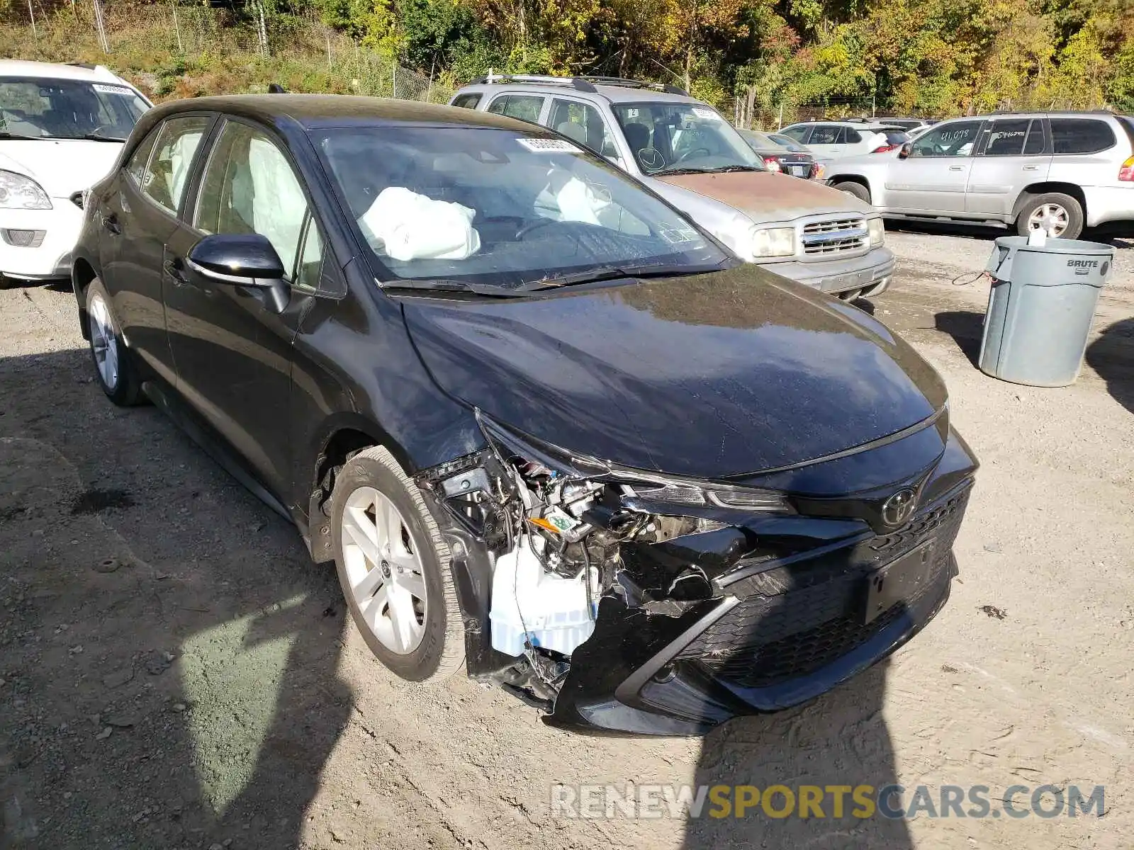 1 Photograph of a damaged car JTNK4RBE9K3061449 TOYOTA COROLLA 2019