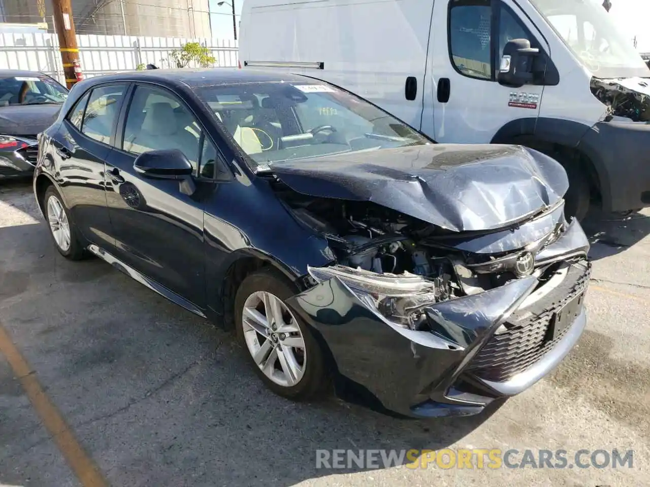 1 Photograph of a damaged car JTNK4RBE9K3061600 TOYOTA COROLLA 2019