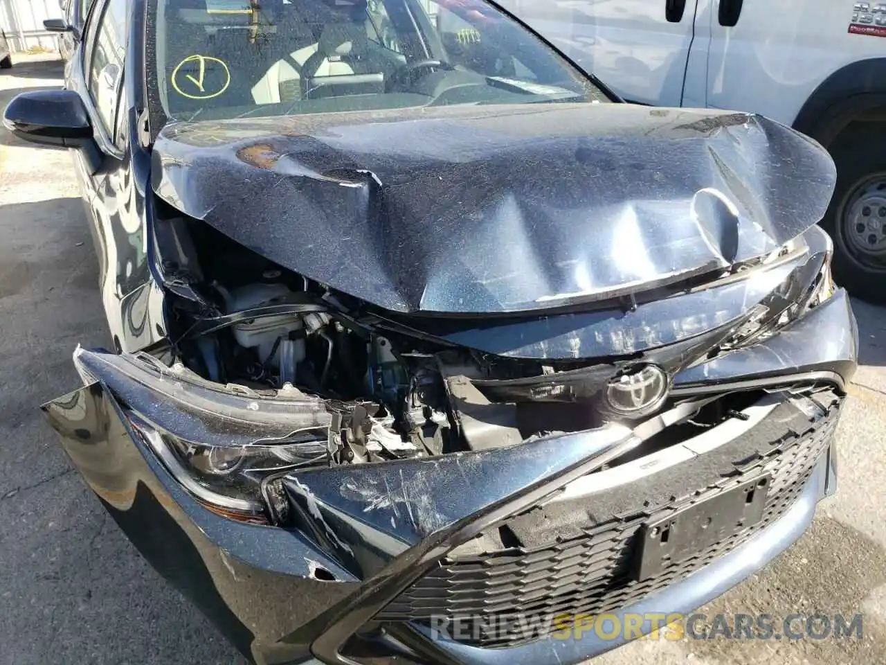 9 Photograph of a damaged car JTNK4RBE9K3061600 TOYOTA COROLLA 2019