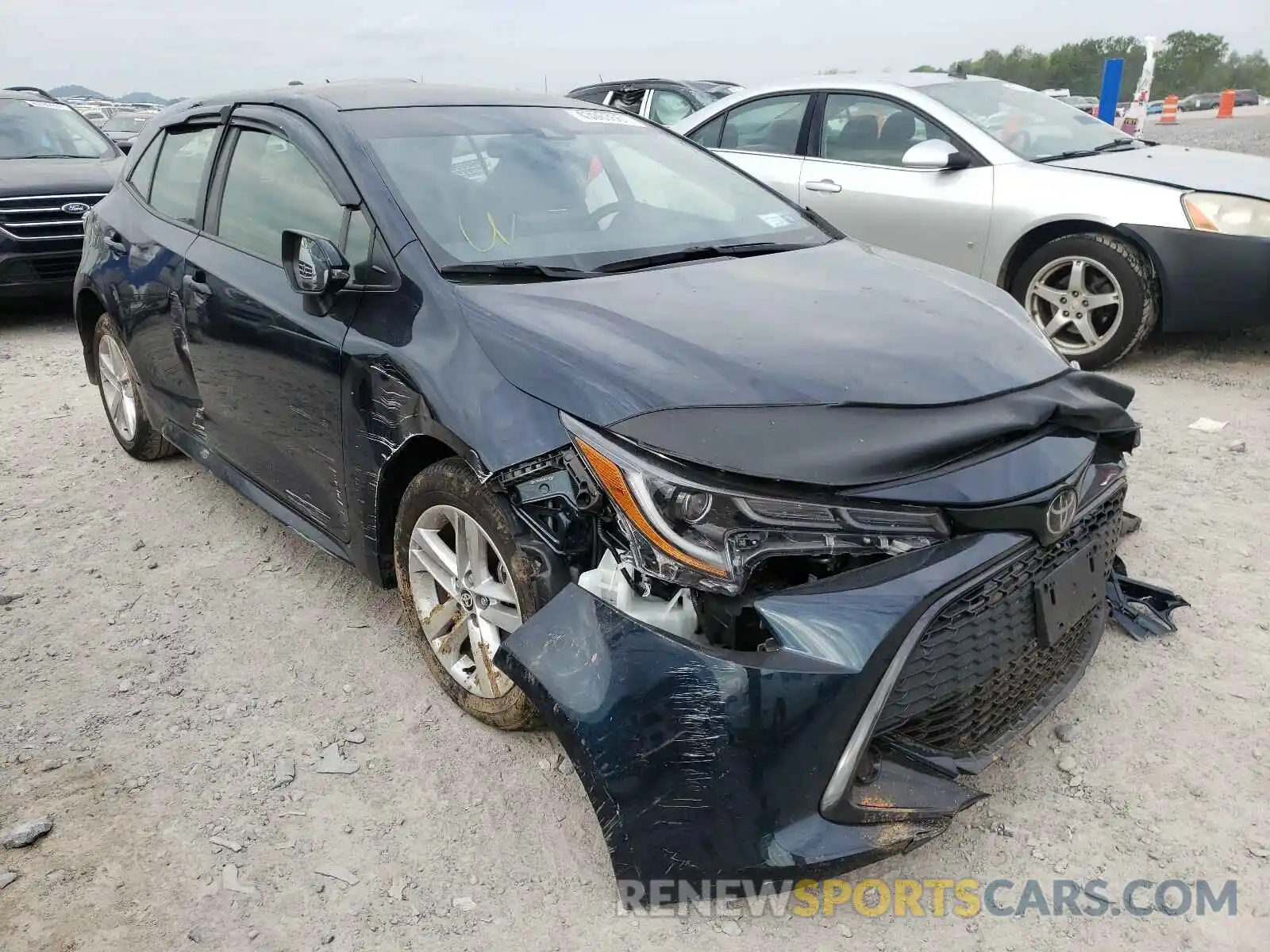 1 Photograph of a damaged car JTNK4RBE9K3062634 TOYOTA COROLLA 2019