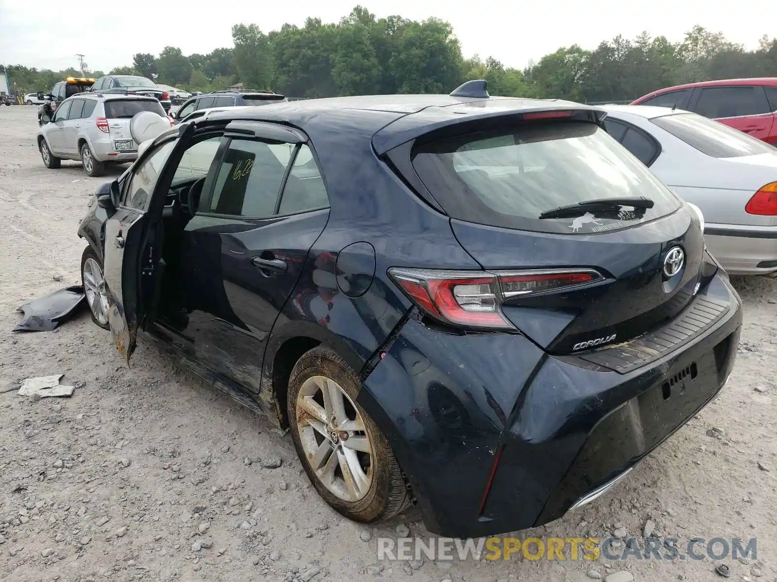 3 Photograph of a damaged car JTNK4RBE9K3062634 TOYOTA COROLLA 2019