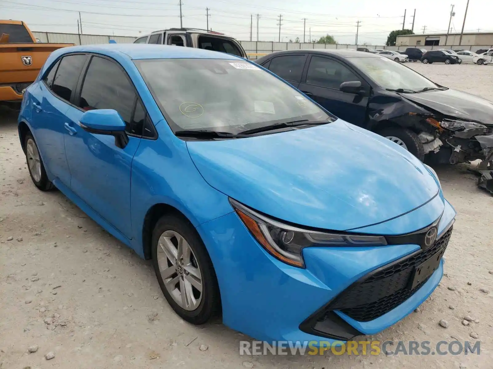 1 Photograph of a damaged car JTNK4RBE9K3062732 TOYOTA COROLLA 2019