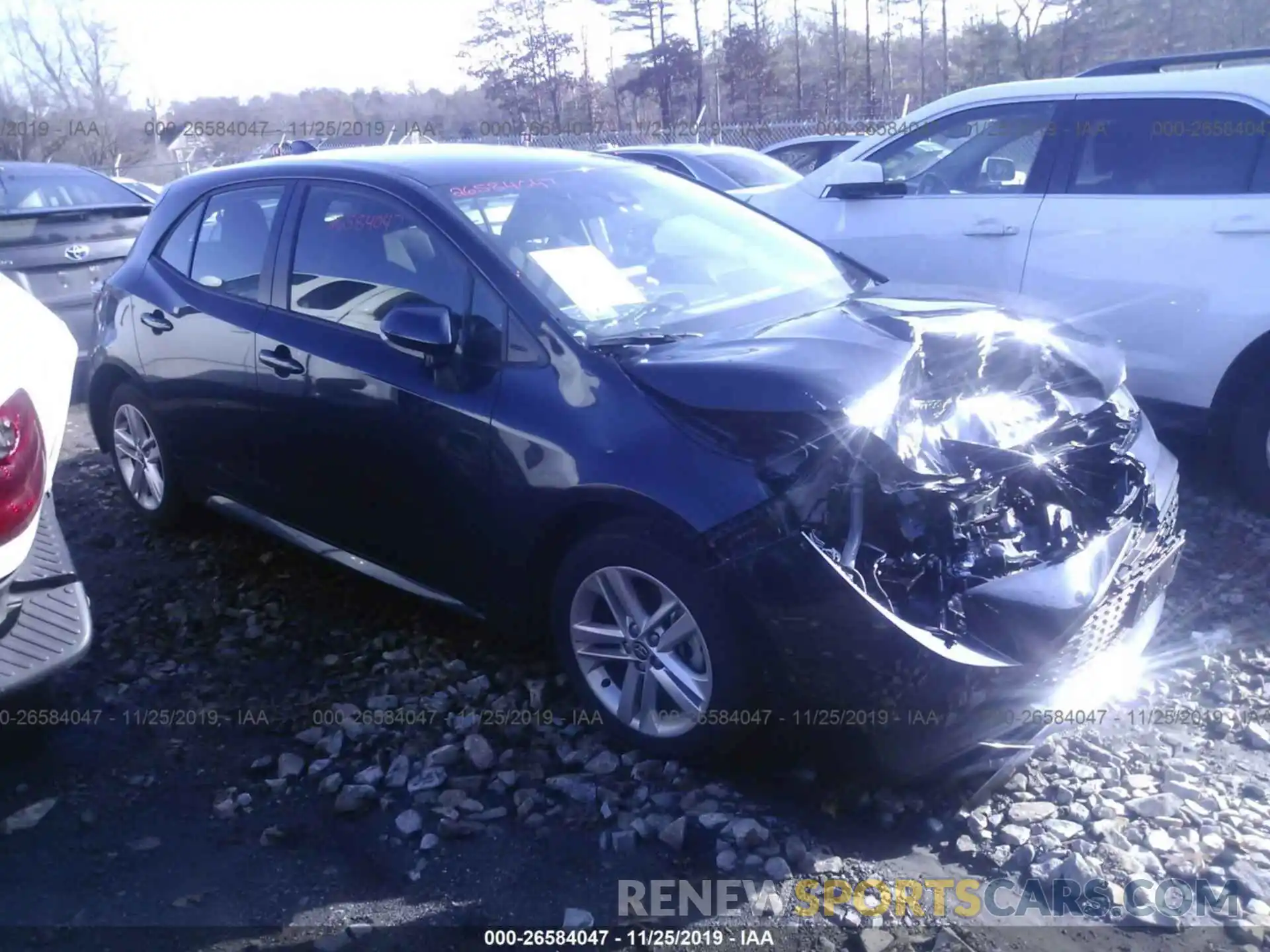 1 Photograph of a damaged car JTNK4RBE9K3064402 TOYOTA COROLLA 2019