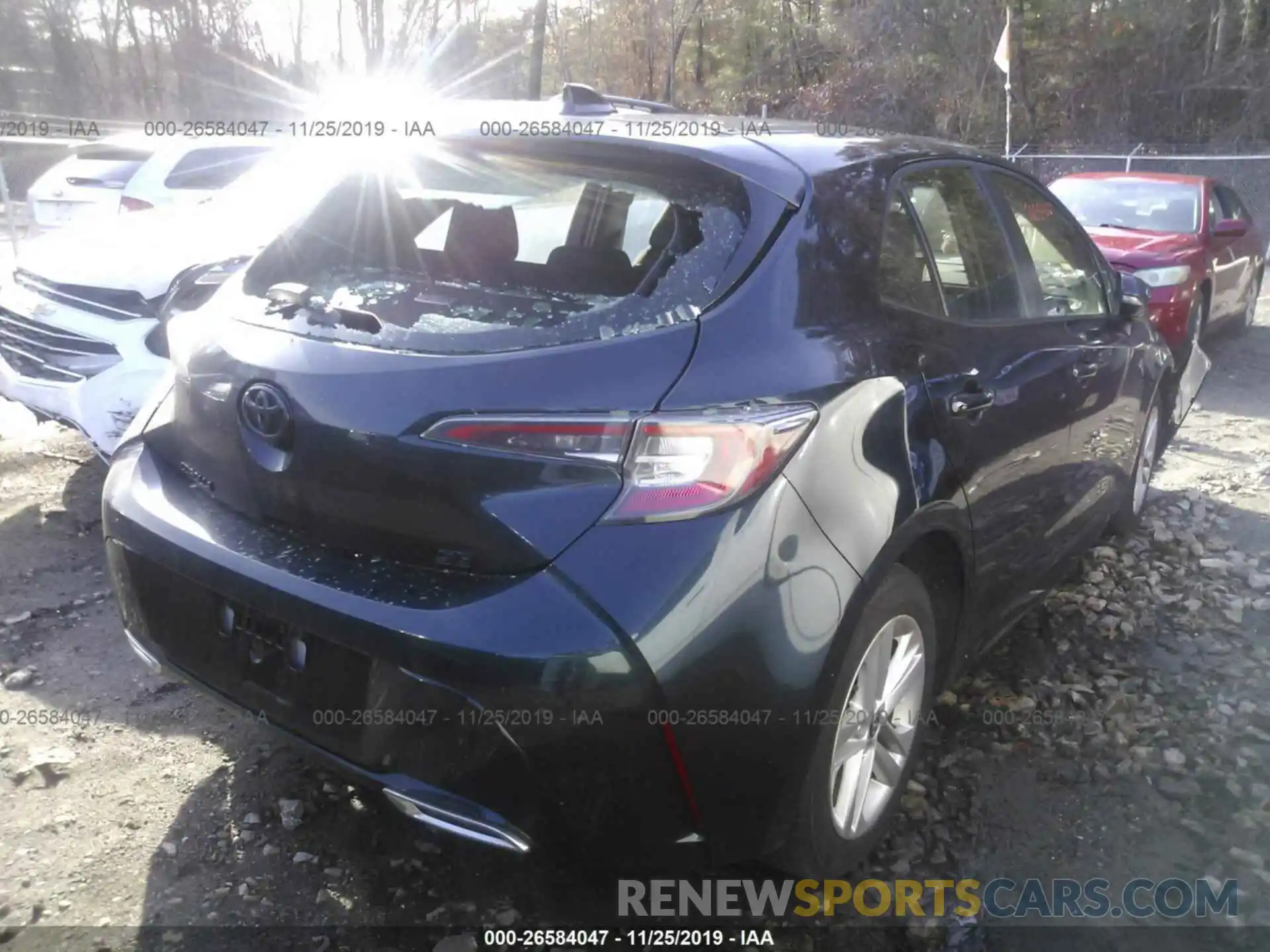 4 Photograph of a damaged car JTNK4RBE9K3064402 TOYOTA COROLLA 2019