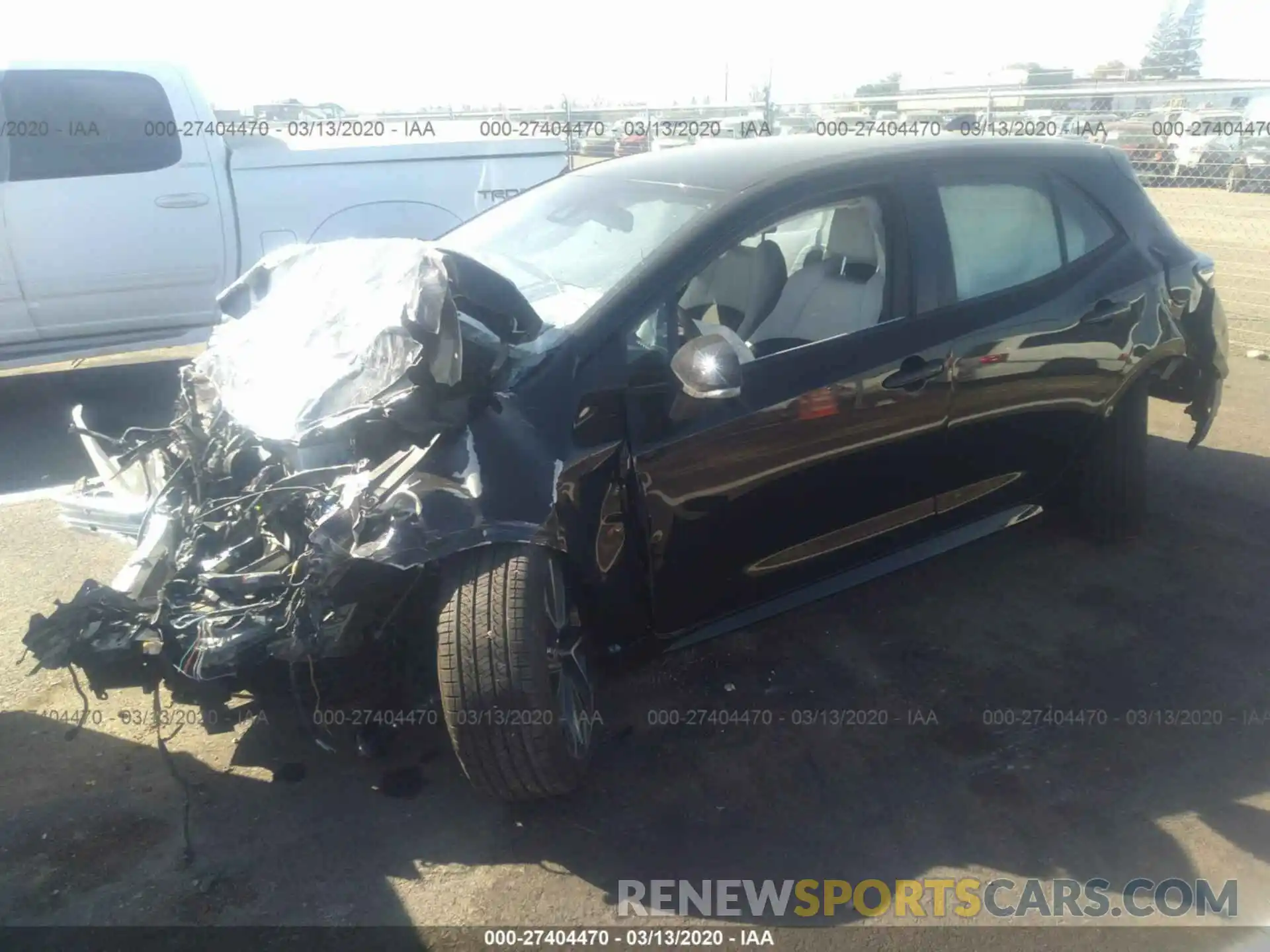 2 Photograph of a damaged car JTNK4RBE9K3068417 TOYOTA COROLLA 2019