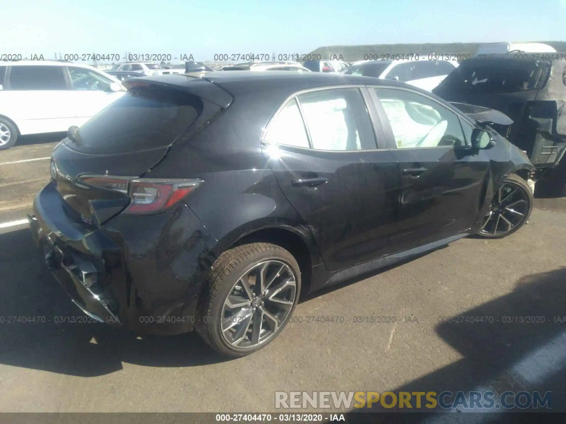 4 Photograph of a damaged car JTNK4RBE9K3068417 TOYOTA COROLLA 2019