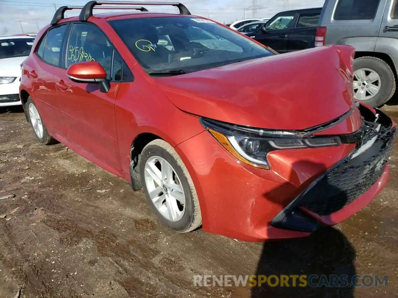 1 Photograph of a damaged car JTNK4RBE9K3068532 TOYOTA COROLLA 2019