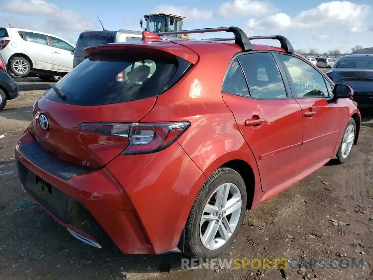 4 Photograph of a damaged car JTNK4RBE9K3068532 TOYOTA COROLLA 2019