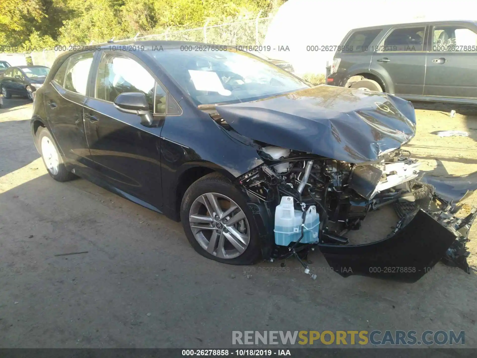 1 Photograph of a damaged car JTNK4RBE9K3069292 TOYOTA COROLLA 2019