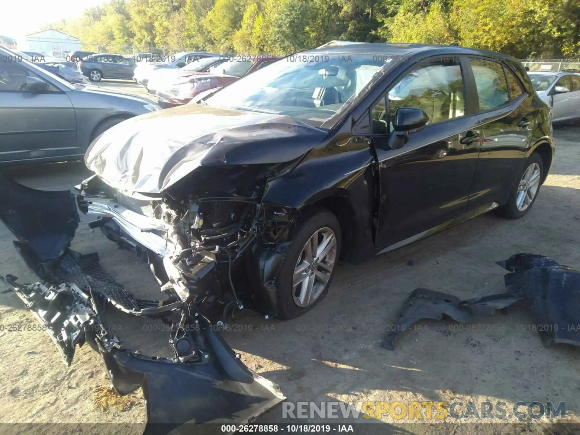 2 Photograph of a damaged car JTNK4RBE9K3069292 TOYOTA COROLLA 2019