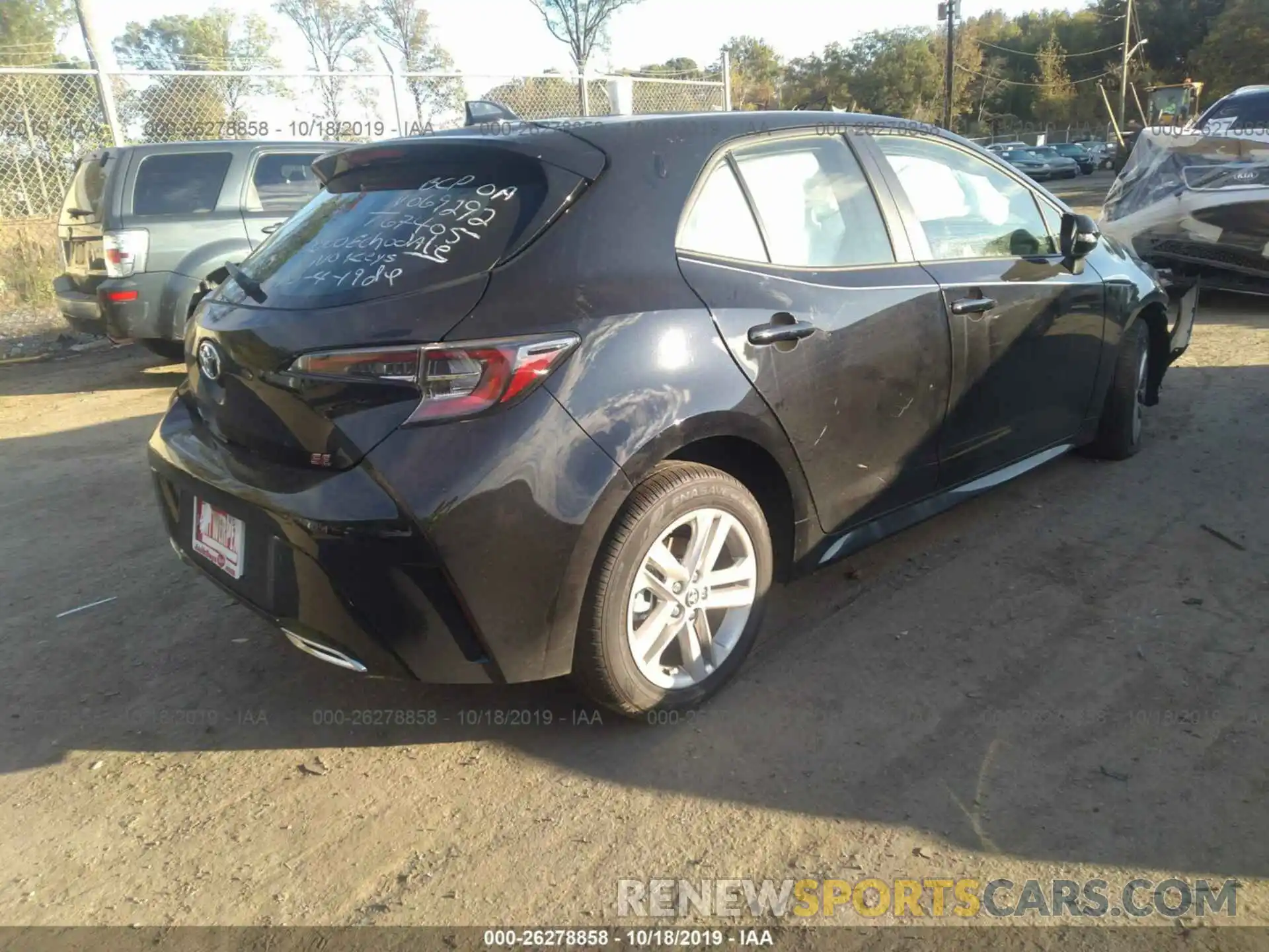 4 Photograph of a damaged car JTNK4RBE9K3069292 TOYOTA COROLLA 2019