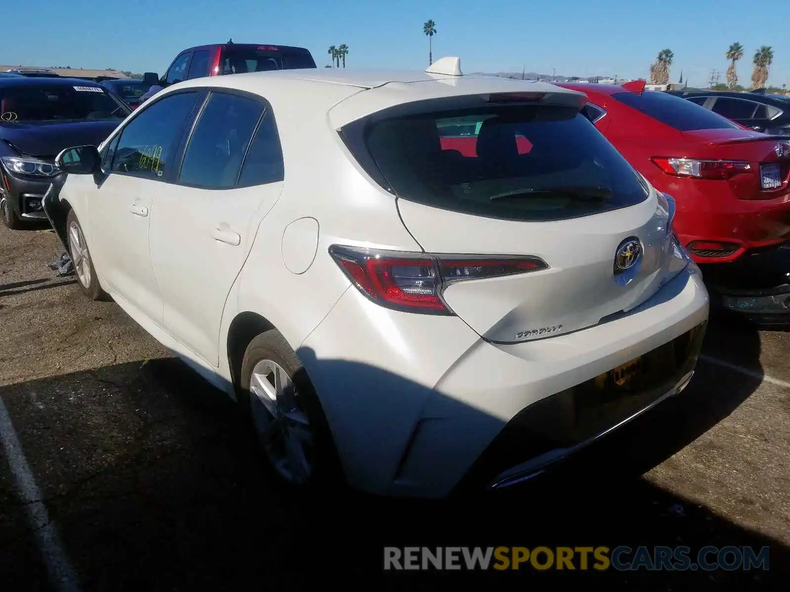 3 Photograph of a damaged car JTNK4RBE9K3071589 TOYOTA COROLLA 2019