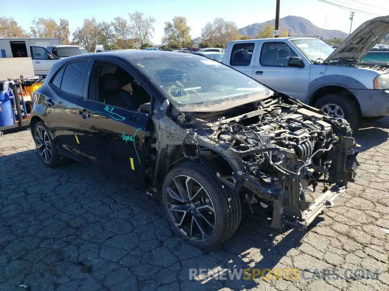 1 Photograph of a damaged car JTNK4RBE9K3073312 TOYOTA COROLLA 2019