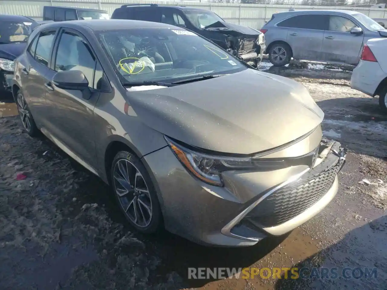 1 Photograph of a damaged car JTNK4RBEXK3000692 TOYOTA COROLLA 2019