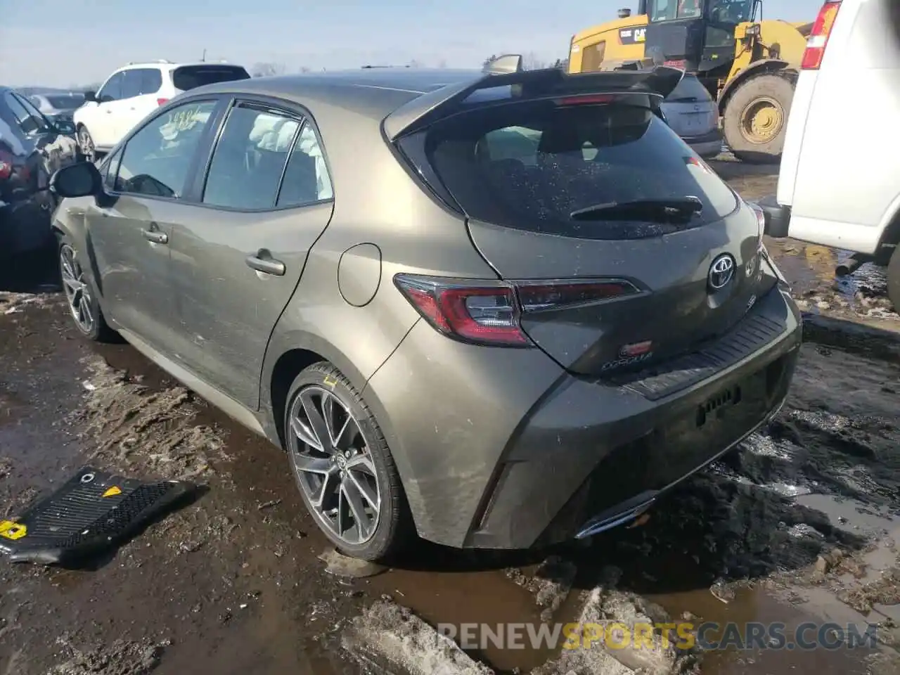 3 Photograph of a damaged car JTNK4RBEXK3000692 TOYOTA COROLLA 2019