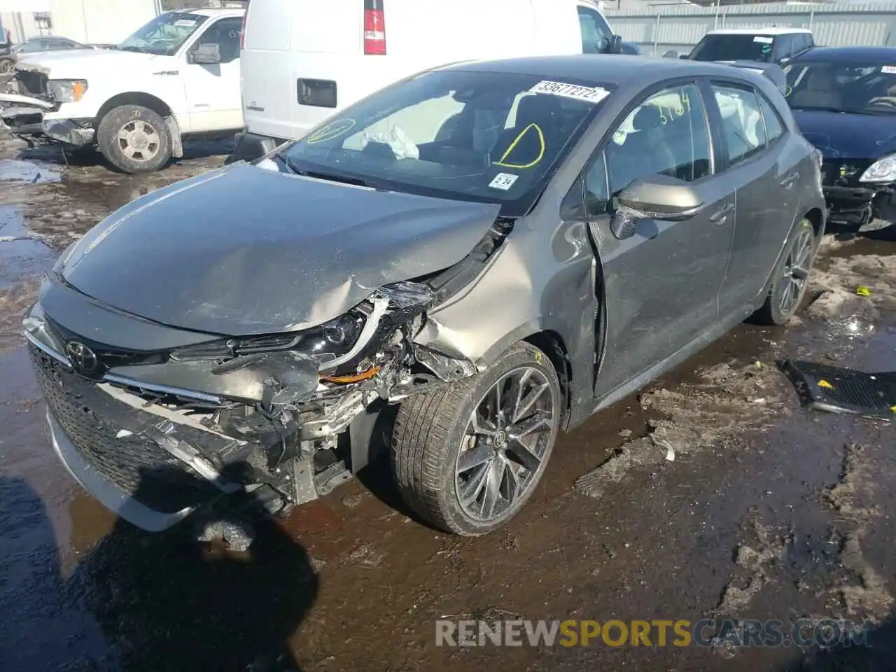 9 Photograph of a damaged car JTNK4RBEXK3000692 TOYOTA COROLLA 2019