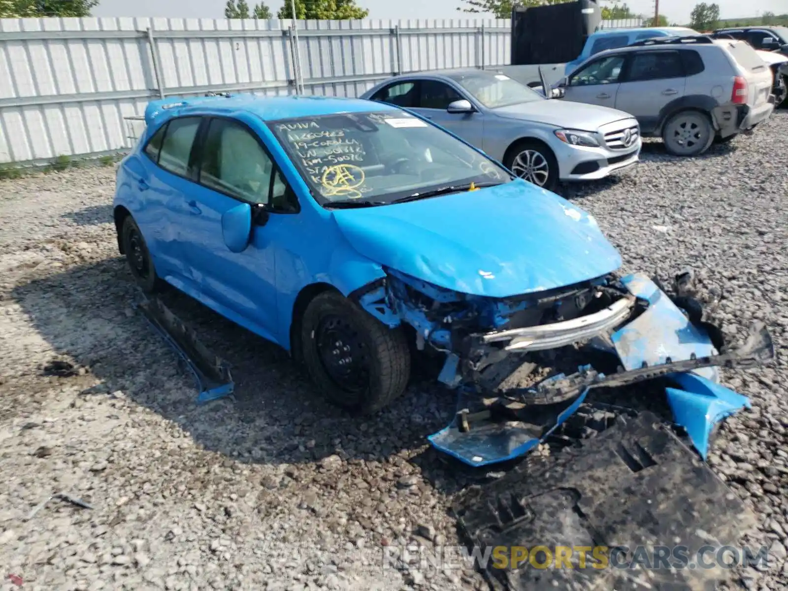 1 Photograph of a damaged car JTNK4RBEXK3001812 TOYOTA COROLLA 2019