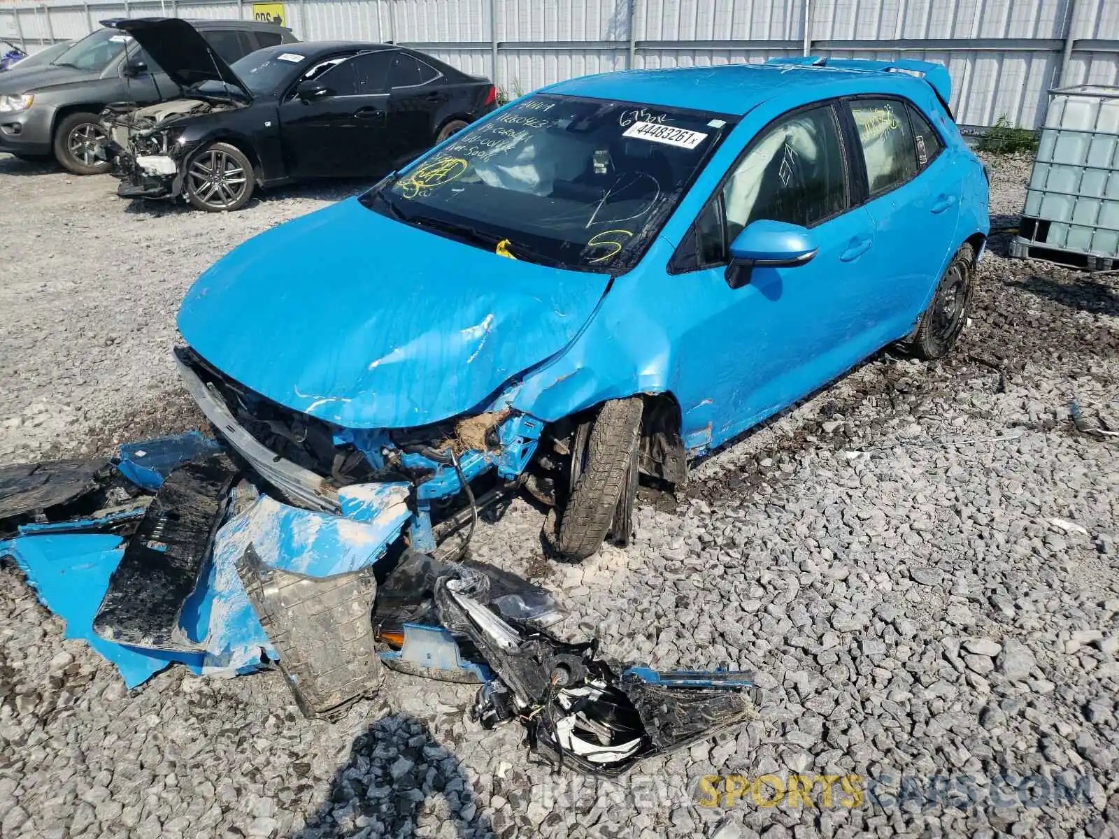 2 Photograph of a damaged car JTNK4RBEXK3001812 TOYOTA COROLLA 2019