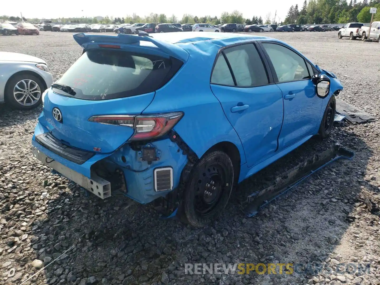 4 Photograph of a damaged car JTNK4RBEXK3001812 TOYOTA COROLLA 2019