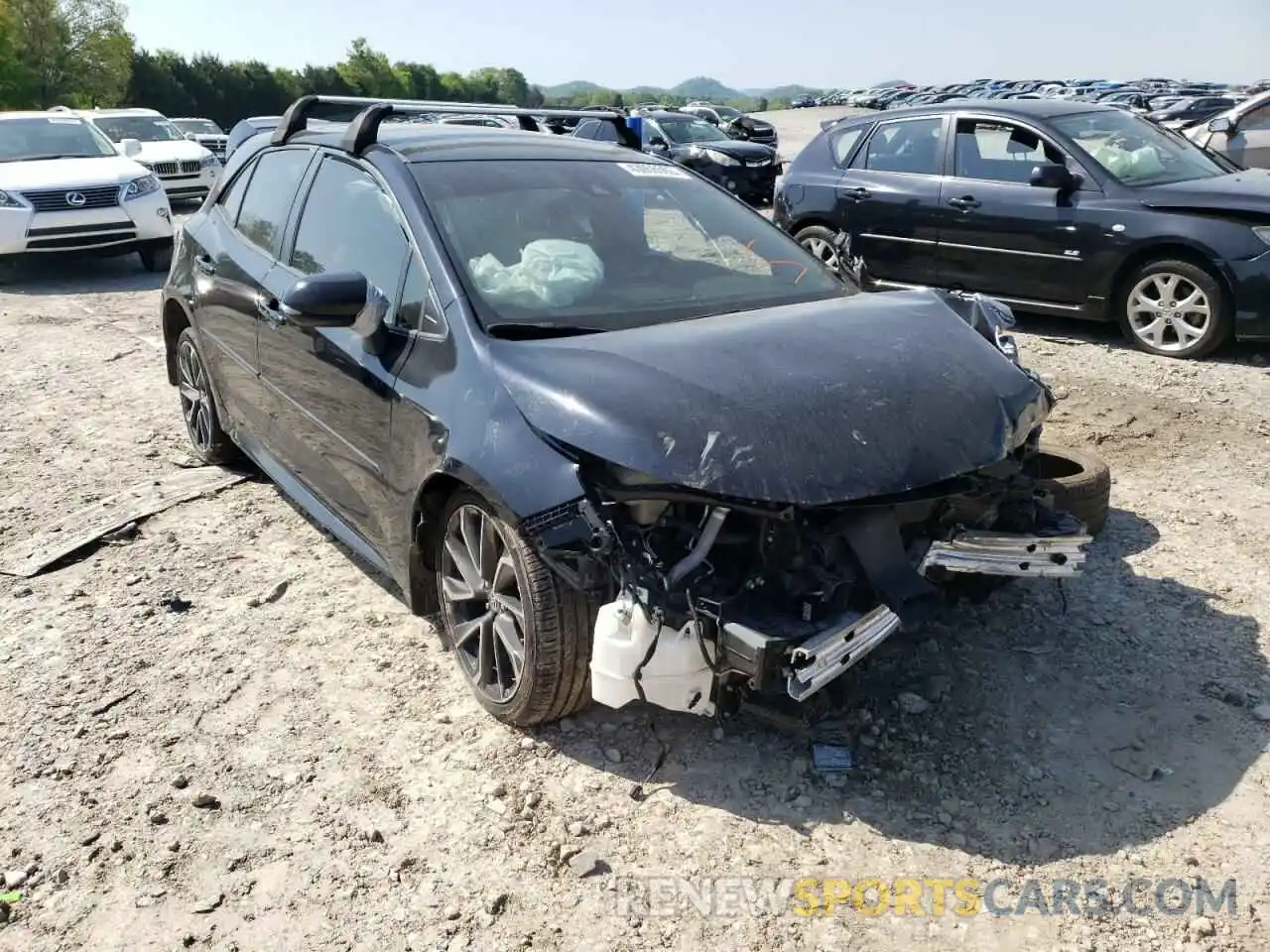 1 Photograph of a damaged car JTNK4RBEXK3002068 TOYOTA COROLLA 2019