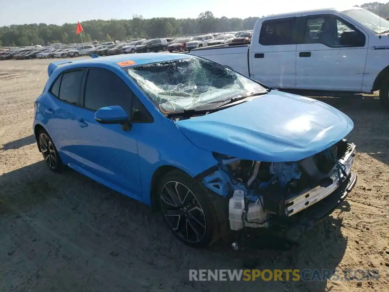 1 Photograph of a damaged car JTNK4RBEXK3002314 TOYOTA COROLLA 2019