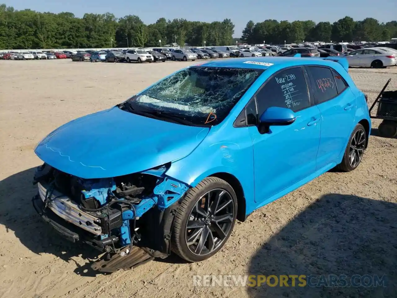 2 Photograph of a damaged car JTNK4RBEXK3002314 TOYOTA COROLLA 2019